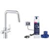 Grohe Set filtro sottolavello Grohe Blue 40875000, rubinetto per filtro dell'acqua Grohe Blue 30595000