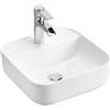Comad Magic 2 lavabo 40x40 cm quadrata da appoggio bianco UM-6288MAGIC40DP