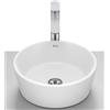 Roca Optica lavabo 35x35 cm rotonda da appoggio bianco A327B15620