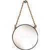Kleine Wolke Rope Mirror specchio 39.5x23 cm rotonda nero 8653926886