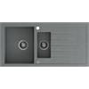 Quadron Bruce lavello graniteq 100x50 cm grigio/grafite/inox HCQB9950SZK
