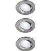 Nordlux Canis lampada da incasso 3x4.7 W nichel 49390155
