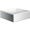 Axor Suite lavabo 28.5x28.5 cm quadrata da appoggio bianco-argento 42002000