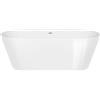 Oltens Yrsa vasca da bagno freestanding 150x75 cm ovale bianco 12022000
