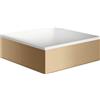 Axor Suite lavabo 28.5x28.5 cm quadrata da appoggio bianco-marrone/beige 42002140
