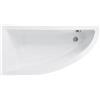 Besco Praktika vasca da bagno angolare 150x70 cm sinistra bianco #WAP-150-NL
