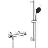 Grohe Precision Flow rubinetto per doccia a parete con termostato StarLight Chrome 34800001