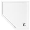 Besco Bergo Slimline piatto doccia pentagonale 90x90 cm bianco BAB-90