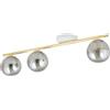 Emibig Monza lampada da soffitto 3x10 W bianco-oro -grafite 1251/3