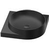 Ravak Yard lavabo 45x45 cm angolare a parete-da mobile nero XJX0D045000