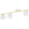 Emibig Monza lampada da soffitto 3x10 W bianco-oro -opale 1253/3