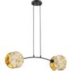 Emibig Motif lampada sospesa 2x15 W nero-oro 1326/2