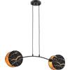 Emibig Motif lampada sospesa 2x W nero-oro 1327/2