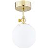 Argon Latina lampada da soffitto 1x7 W bianco-ottone 4001