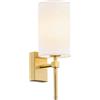 Argon Abruzzo lampada da parete 1x7 W bianco-ottone 8034