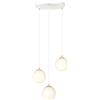 Emibig Royal lampada sospesa 3x10 W bianco-oro 1244/3