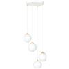 Emibig Royal lampada sospesa 4x10 W bianco-oro 1244/4