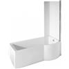 Besco Inspiro vasca da bagno con parete vasca 170x70 cm destra bianco #WAI-170-NPR