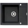 Pyramis Mido lavello in granito 79x50 cm nero 070089001
