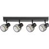 Rabalux Aberama lampada da soffitto 4x10 W nero 73004