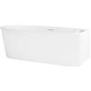Oltens Delva vasca da bagno angolare 150x75 cm rettangolare bianco 11006000