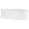 Oltens Delva vasca da bagno angolare 150x75 cm rettangolare bianco 11007000