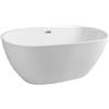 Aqualine Douro vasca da bagno freestanding 150x81.5 cm ovale bianco E1850