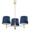 Argon Ponte lampada da soffitto 3x15 W ottone-blu 1485