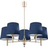 Argon Ponte lampada da soffitto 5x15 W ottone-blu 2086