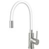 Ferro Zumba rubinetto da cucina verticale bianco-inox BZA4WSS