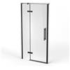 Ravak Cool! porta doccia 100 cm a battente nero opaca/vetro trasparente X0VVAC300Z1
