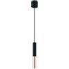 Open Design Slimi lampada sospesa 1x3.5 W nero-oro rosa OR80827