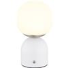 Globo Lighting Julsy lampada da tavolo 1x2.5 W bianco-nichel 21006W