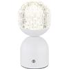 Globo Lighting Julsy lampada da tavolo 1x2.5 W bianco-trasparente 21007W