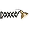 Markslöjd Riggs lampada da parete 1x60 W nero-ottone 108104