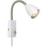 Markslöjd Ciro lampada da parete 1x7 W bianco-acciaio 107410