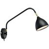Markslöjd Valencia lampada da parete 1x6 W nero-oro 106081