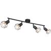 Globo Lighting Xara I lampada da soffitto 4x40 W nero 54802S-4