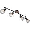 Globo Lighting Xara I lampada da soffitto 4x40 W nero-legno 54802S-4H