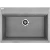 Laveo Tau lavello in granito 70x50 cm grigio/grafite/inox SBT5107