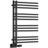 Aqualine Poseidon radiatore da bagno a scaletta 74x45 cm nero PS474B