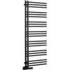Aqualine Poseidon radiatore da bagno a scaletta 134x55 cm nero PS513B