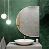 Baltica Design Tiny Border Semi Round specchio 120x80 cm bianco 5904107923444