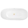Oltens Set vasca da bagno freestanding Oltens Stora 12008000, copertura piletta Oltens 09002810