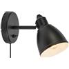 Markslöjd Story lampada da parete 1x40 W nero 108712