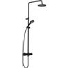 Kludi Dive set doccia a parete con termostato con soffione nero 6807939-00
