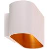 Goldlux Elissa lampada da parete 1x10 W bianco 324429