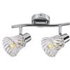 Rabalux Hestia lampada da soffitto 2x40 W cromo-trasparente 5300