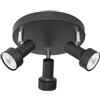Rabalux Konrad lampada da soffitto 3x50 W nero 5324