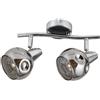 Rabalux Tamara lampada da soffitto 2x40 W cromo-fumé 5347